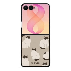 Lesklý kryt na mobil Samsung Galaxy Z Flip8 - Mobiwear Glossy G160G, kočičáci