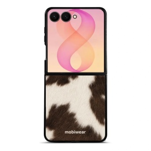 Lesklý kryt na mobil Samsung Galaxy Z Flip8 - Mobiwear Glossy G166G, hnědá strakatá