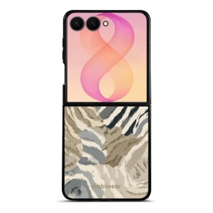 Lesklý kryt na mobil Samsung Galaxy Z Flip8 - Mobiwear Glossy G168G, pruhovaná malba