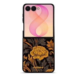Lesklý kryt na mobil Samsung Galaxy Z Flip8 - Mobiwear Glossy G173G, žlutá kvítka