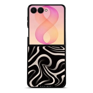 Lesklý kryt na mobil Samsung Galaxy Z Flip8 - Mobiwear Glossy GA63G, vlnky a linky