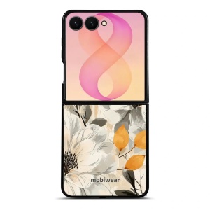 Lesklý kryt na mobil Samsung Galaxy Z Flip8 - Mobiwear Glossy GP75G, podzimní květy