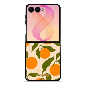 Lesklý kryt na mobil Samsung Galaxy Z Flip8 - Mobiwear Glossy GP82G, pomeranče
