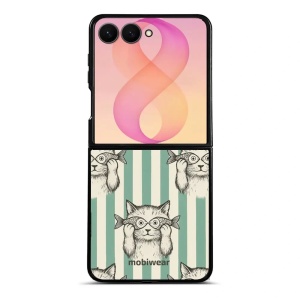 Lesklý kryt na mobil Samsung Galaxy Z Flip8 - Mobiwear Glossy GP90G, číča ryby