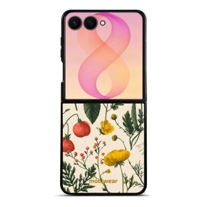 Lesklý kryt na mobil Samsung Galaxy Z Flip8 - Mobiwear Glossy GB14G, heřmánky a pryskyřníky