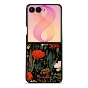 Lesklý kryt na mobil Samsung Galaxy Z Flip8 - Mobiwear Glossy GB15G, máky na černém