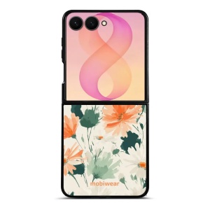 Lesklý kryt na mobil Samsung Galaxy Z Flip8 - Mobiwear Glossy GB22G, akvarelové sedmikrásky