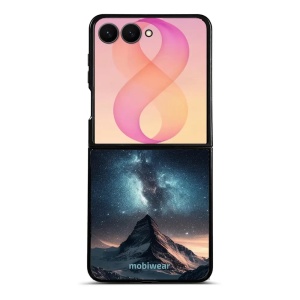 Lesklý kryt na mobil Samsung Galaxy Z Flip8 - Mobiwear Glossy G006G, hora s hvězdnou oblohou