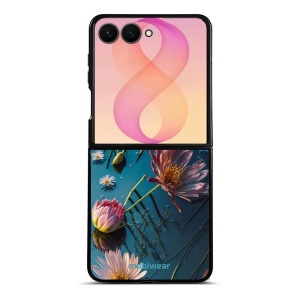 Lesklý kryt na mobil Samsung Galaxy Z Flip8 - Mobiwear Glossy G013G, květy na hladině