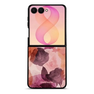 Lesklý kryt na mobil Samsung Galaxy Z Flip8 - Mobiwear Glossy GB24G, akvarelové růže