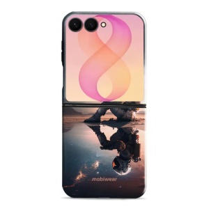 Odolný kryt na mobil Samsung Galaxy Z Flip8 - Mobiwear Elite Pro E003E, astronaut na samotce