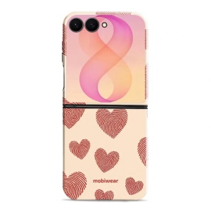 Odolný kryt na mobil Samsung Galaxy Z Flip8 - Mobiwear Elite Pro EP93E, otisk srdce