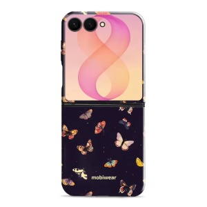 Odolný kryt na mobil Samsung Galaxy Z Flip8 - Mobiwear Elite Pro EP78E, barevní motýlci