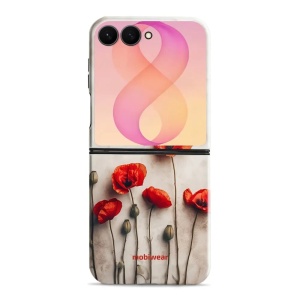 Odolný kryt na mobil Samsung Galaxy Z Flip8 - Mobiwear Elite Pro EP42E, vlčí máky