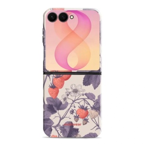 Odolný kryt na mobil Samsung Galaxy Z Flip8 - Mobiwear Elite Pro EB01E, jahodový herbář
