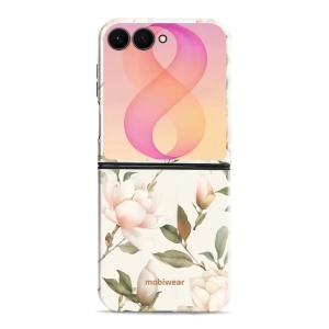 Odolný kryt na mobil Samsung Galaxy Z Flip8 - Mobiwear Elite Pro EB17E, magnolie na bílé