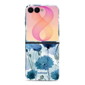 Odolný kryt na mobil Samsung Galaxy Z Flip8 - Mobiwear Elite Pro EB23E, akvarelové chrpy