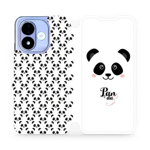 Flip pouzdro na mobil Xiaomi Redmi Note 17 - Mobiwear M030P, panda Amálka