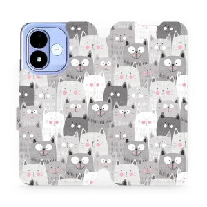 Flip pouzdro na mobil Xiaomi Redmi Note 17 - Mobiwear M099P, kočičky