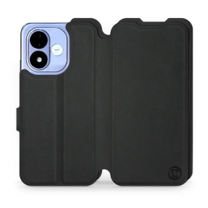 Flip pouzdro Mobiwear Semiš na mobil Xiaomi Redmi Note 17 - černé