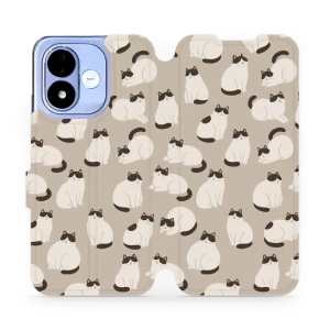 Flip pouzdro na mobil Xiaomi Redmi Note 17 - Mobiwear V160S, kočičáci