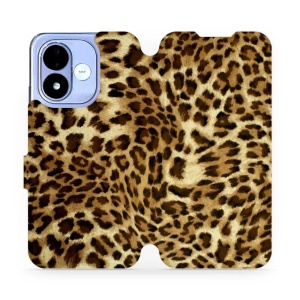 Flip pouzdro na mobil Xiaomi Redmi Note 17 - Mobiwear VA33P, leopardí vzor