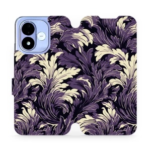 Flip pouzdro na mobil Xiaomi Redmi Note 17 - Mobiwear VA46S, fialové rostliny