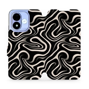 Flip pouzdro na mobil Xiaomi Redmi Note 17 - Mobiwear VA63S, vlnky a linky