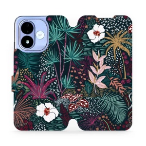 Flip pouzdro na mobil Xiaomi Redmi Note 17 - Mobiwear VP13S, temná flóra