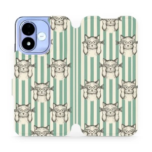 Flip pouzdro na mobil Xiaomi Redmi Note 17 - Mobiwear VP90S, číča ryby
