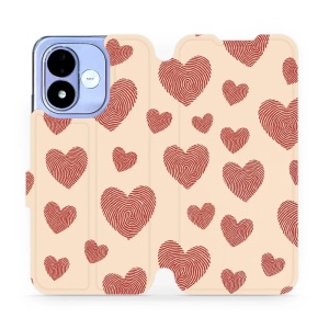 Flip pouzdro na mobil Xiaomi Redmi Note 17 - Mobiwear VP93S, otisk srdce