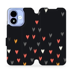 Flip pouzdro na mobil Xiaomi Redmi Note 17 - Mobiwear VP79P, srdíčka