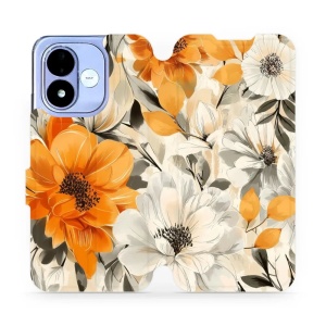Flip pouzdro na mobil Xiaomi Redmi Note 17 - Mobiwear VP75S, podzimní květy