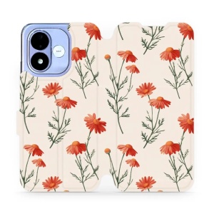 Flip pouzdro na mobil Xiaomi Redmi Note 17 - Mobiwear VB13S, větvičky heřmánku