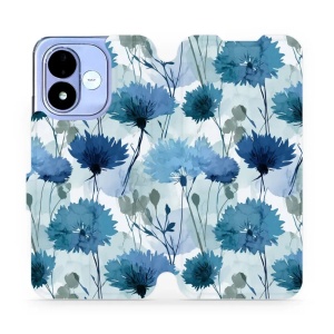Flip pouzdro na mobil Xiaomi Redmi Note 17 - Mobiwear VB23S, akvarelové chrpy