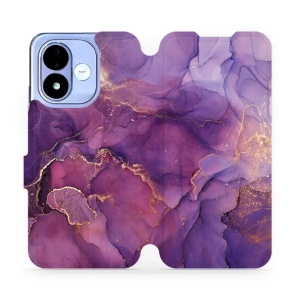 Flip pouzdro na mobil Xiaomi Redmi Note 17 - Mobiwear VP20S, fialový mramor