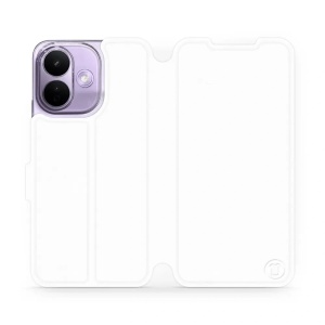Flip pouzdro na mobil Xiaomi Redmi Note 17 Pro - Mobiwear bílé a oranžové