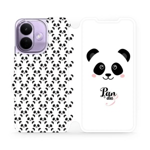 Flip pouzdro na mobil Xiaomi Redmi Note 17 Pro - Mobiwear M030P, panda Amálka