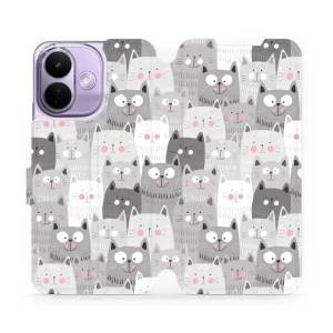 Flip pouzdro na mobil Xiaomi Redmi Note 17 Pro - Mobiwear M099P, kočičky