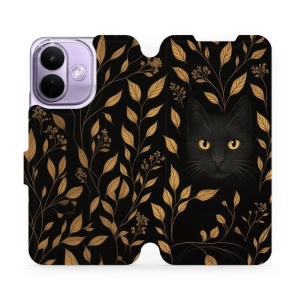 Flip pouzdro na mobil Xiaomi Redmi Note 17 Pro - Mobiwear V164S, černá kočka