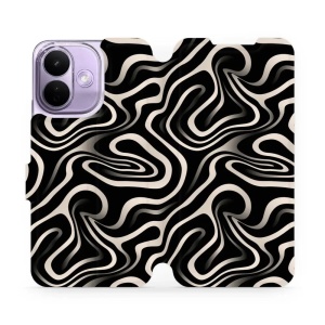 Flip pouzdro na mobil Xiaomi Redmi Note 17 Pro - Mobiwear VA63S, vlnky a linky