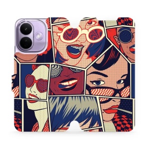 Flip pouzdro na mobil Xiaomi Redmi Note 17 Pro - Mobiwear VP18P, komiks