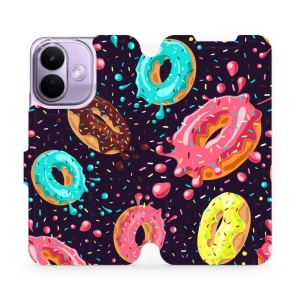 Flip pouzdro na mobil Xiaomi Redmi Note 17 Pro - Mobiwear VP19S, donutky