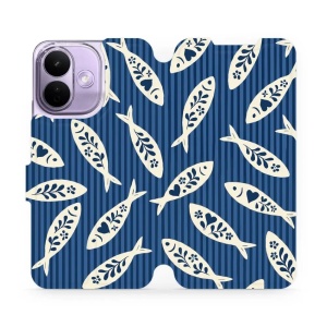 Flip pouzdro na mobil Xiaomi Redmi Note 17 Pro - Mobiwear VP89S, rybky