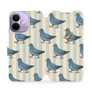 Flip pouzdro na mobil Xiaomi Redmi Note 17 Pro - Mobiwear VP91S, holubi