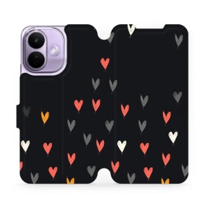 Flip pouzdro na mobil Xiaomi Redmi Note 17 Pro - Mobiwear VP79P, srdíčka