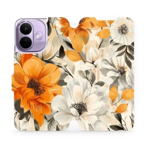 Flip pouzdro na mobil Xiaomi Redmi Note 17 Pro - Mobiwear VP75S, podzimní květy