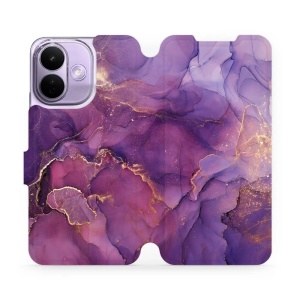Flip pouzdro na mobil Xiaomi Redmi Note 17 Pro - Mobiwear VP20S, fialový mramor