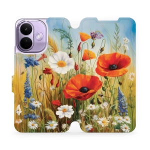 Flip pouzdro na mobil Xiaomi Redmi Note 17 Pro - Mobiwear VP43S, letní louka