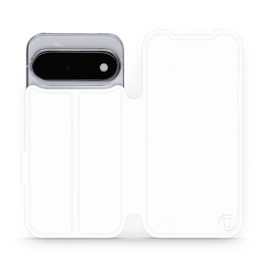 Flip pouzdro na mobil Google Pixel 11 - Mobiwear bílé a šedé